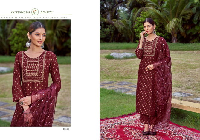 Kalaroop Zarina New Exclusive Wear Fancy Designer Ready Made Suit Collection